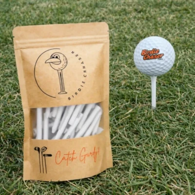 Birdie Chaser Bamboo Golf Tees – Gurdy’s Club Lineup — alternate view