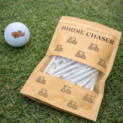 Birdie Chaser Bamboo Golf Tees – Gurdy’s Cart Crew — alternate view