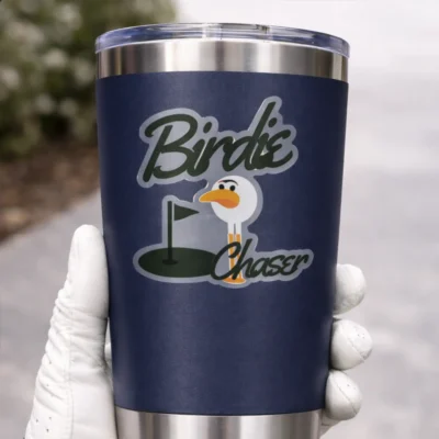 Birdie Chaser Sticker – Minimal Putting — alternate view