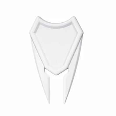 Birdie Chaser White Golf Divot Repair Tool with Ball Marker – Gurdy GOLF Logo — alternate view