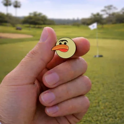 Birdie Chaser Ball Marker – Gurdy Face — alternate view