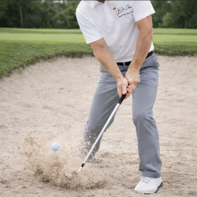 Birdie Chaser Polo – Core Style (White Script Chest) — alternate view