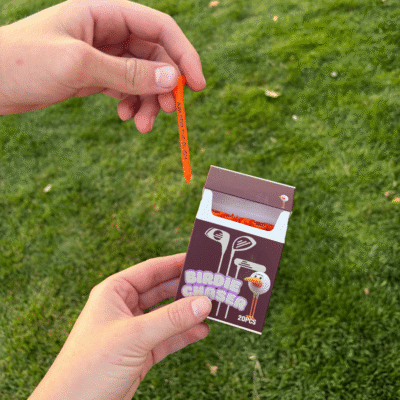 Birdie Chaser Bamboo Golf Tees - Gurdy Goes Retro