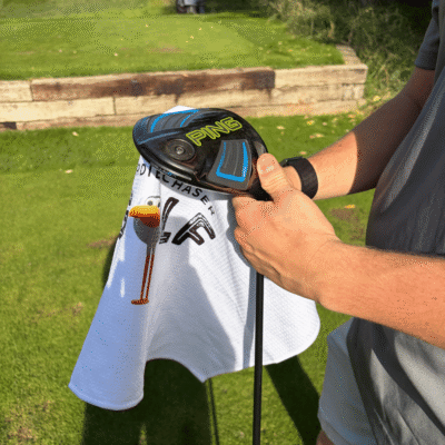 Birdie Chaser Golf Towel - Gurdy GOLF Logo